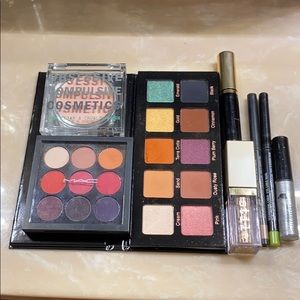 Lot of eye makeup